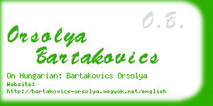 orsolya bartakovics business card